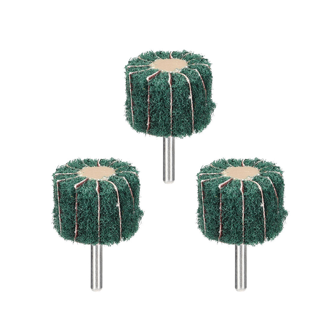 Harfington Mounted Flap Wheels Buffing Polishing Wheels 3pcs