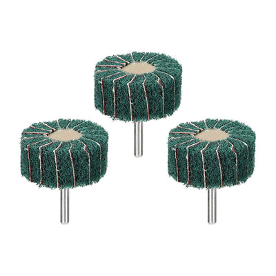 Harfington Mounted Flap Wheels Buffing Polishing Wheels 3pcs