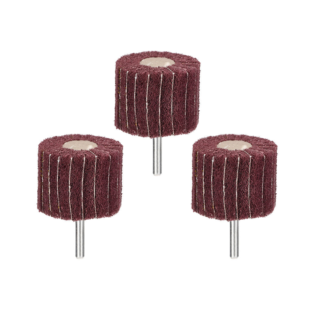 Harfington 6mm Shank Mounted Flap Wheels Buffing Polishing Wheels 3pcs