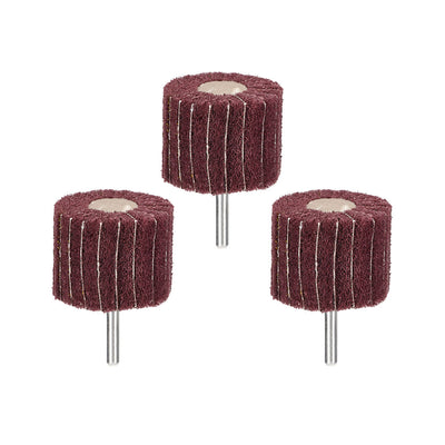 Harfington 6mm Shank Mounted Flap Wheels Buffing Polishing Wheels 3pcs