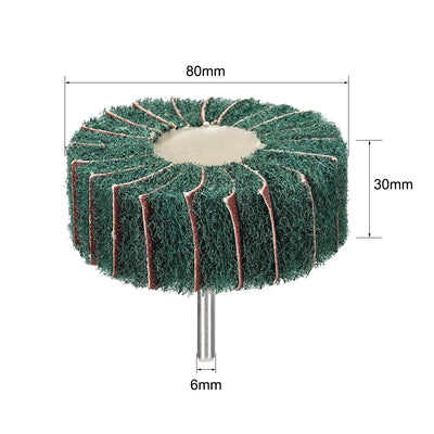 Harfington Mounted Flap Wheels Buffing Polishing Wheels 3pcs