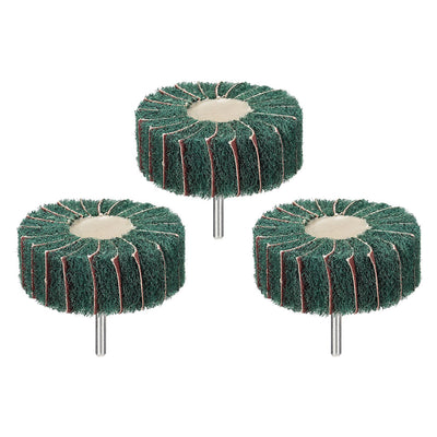 Harfington Mounted Flap Wheels Buffing Polishing Wheels 3pcs