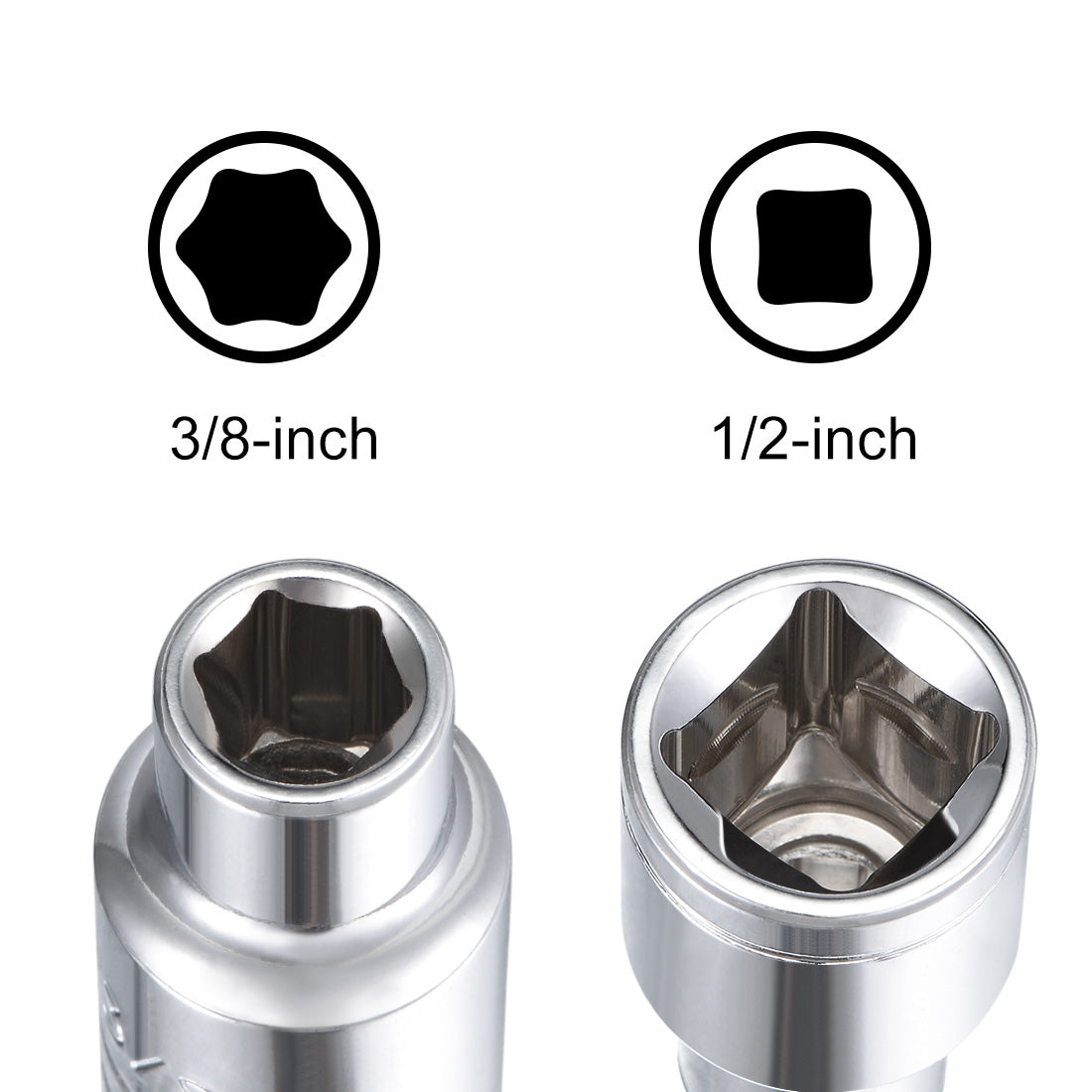 Harfington Square Drive 6-Point Shallow Socket, Cr-V