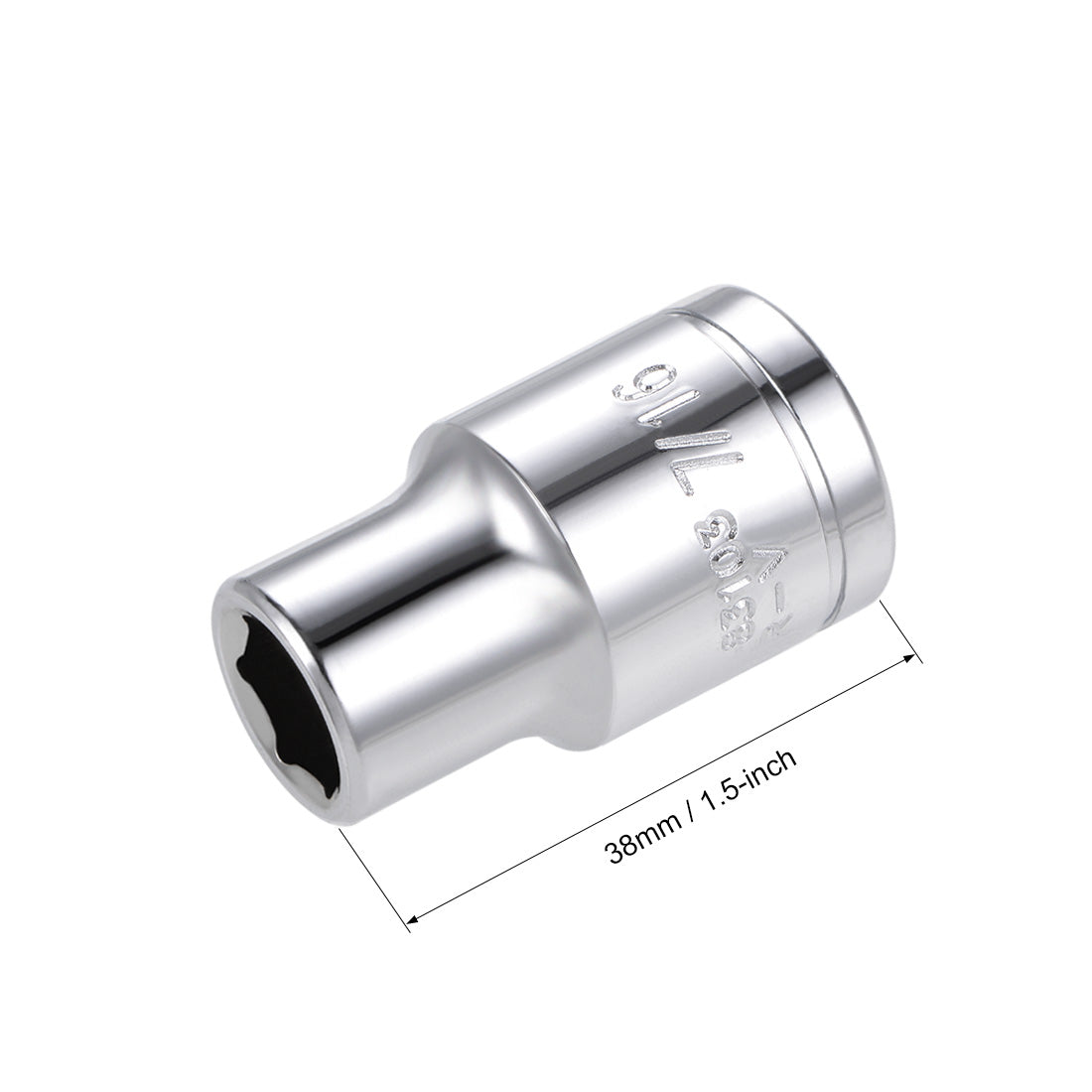 Harfington Square Drive 6-Point Shallow Socket, Cr-V