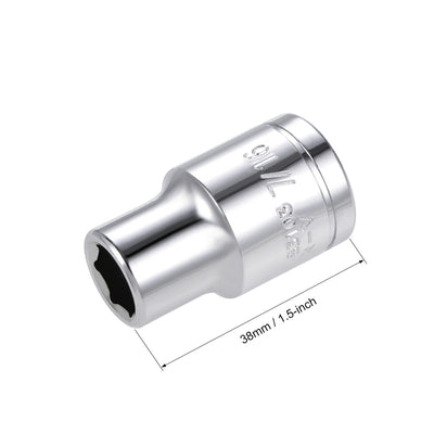 Harfington Square Drive 6-Point Shallow Socket, Cr-V