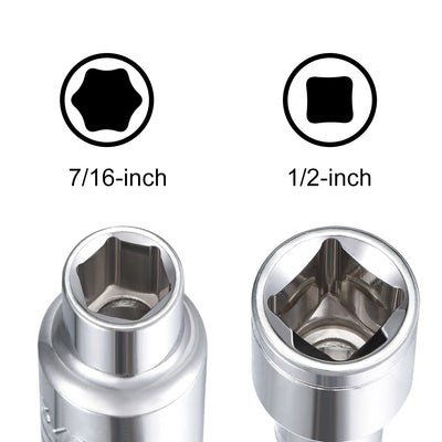 Harfington Square Drive 6-Point Shallow Socket, Cr-V