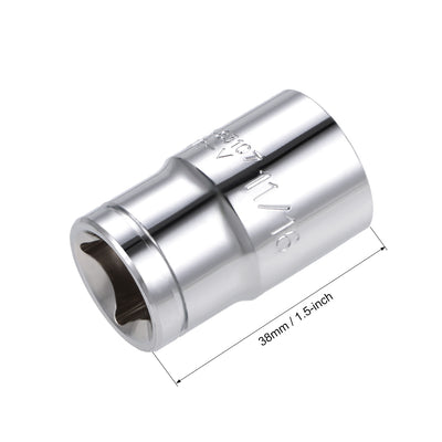 Harfington Square Drive 6-Point Shallow Socket, Cr-V