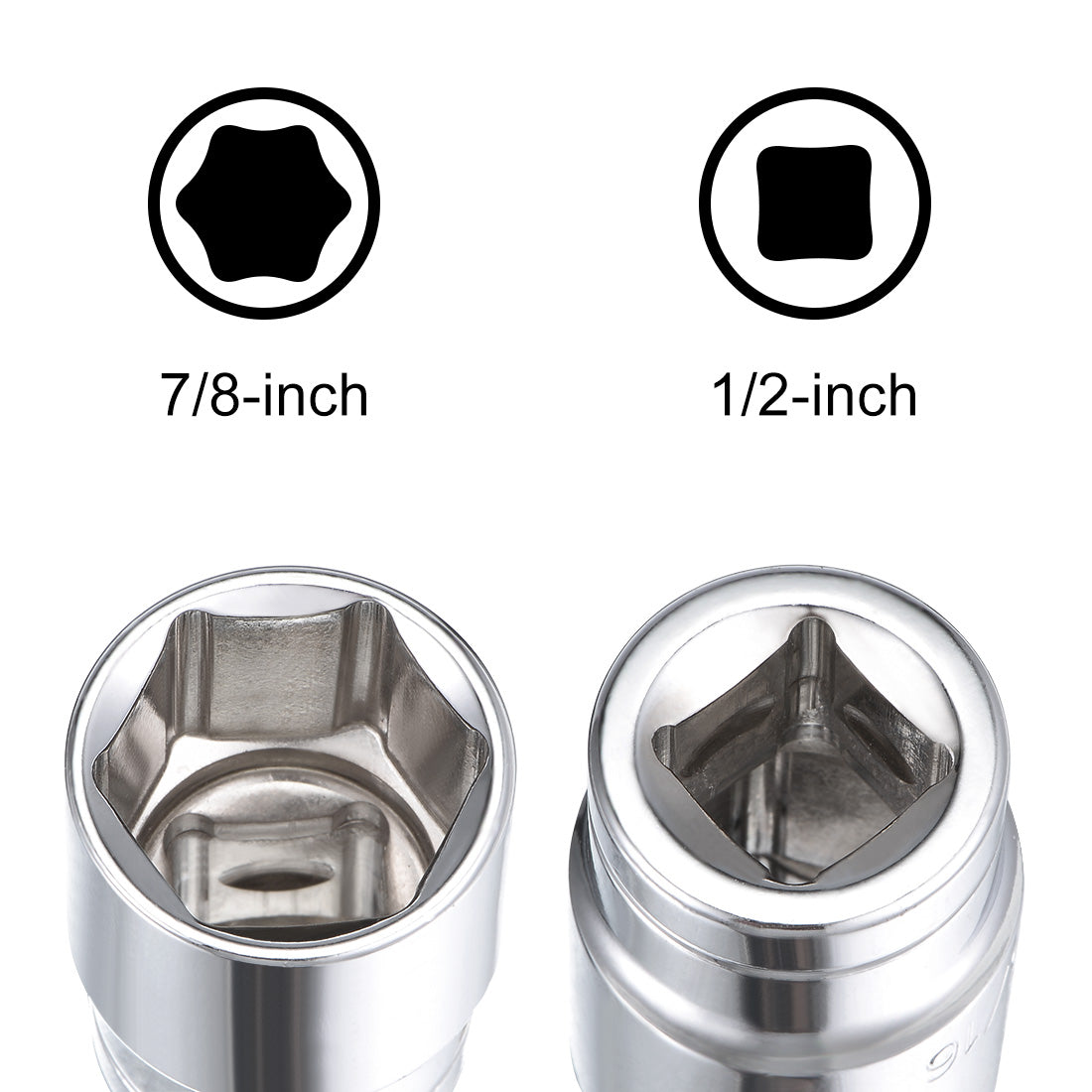 Harfington Square Drive 6-Point Shallow Socket, Cr-V