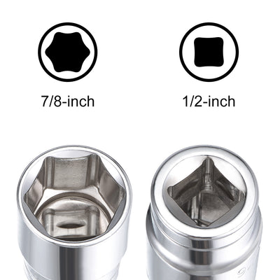 Harfington Square Drive 6-Point Shallow Socket, Cr-V