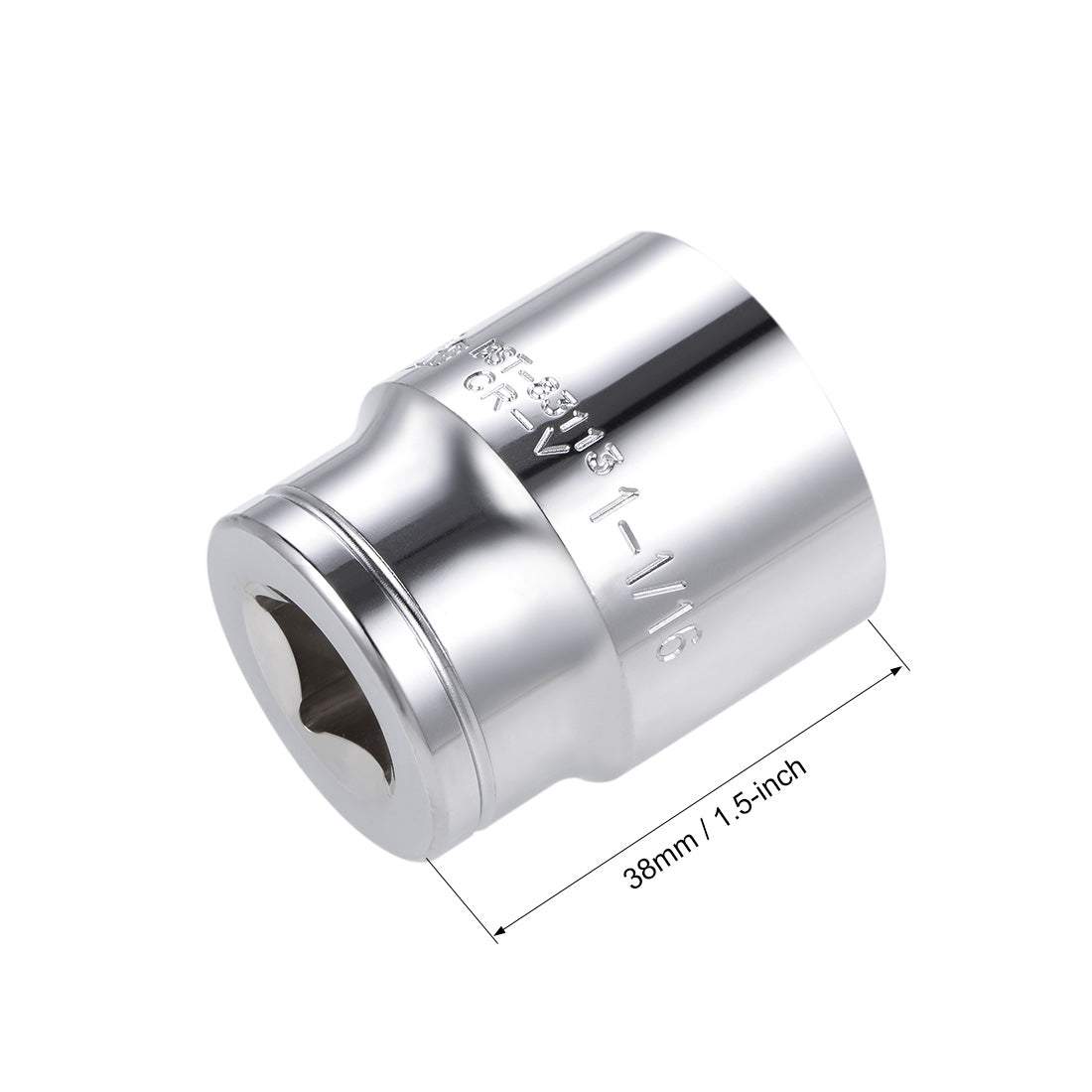 Harfington Square Drive 6-Point Shallow Socket, Cr-V