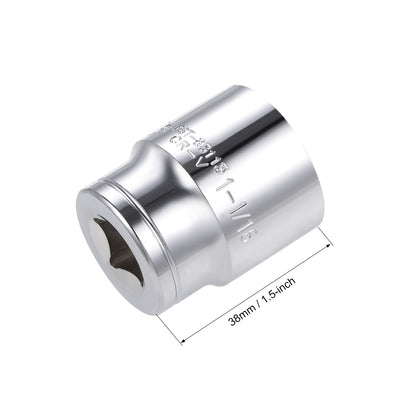 Harfington Square Drive 6-Point Shallow Socket, Cr-V