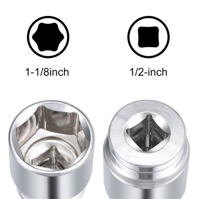 Harfington Square Drive 6-Point Shallow Socket, Cr-V