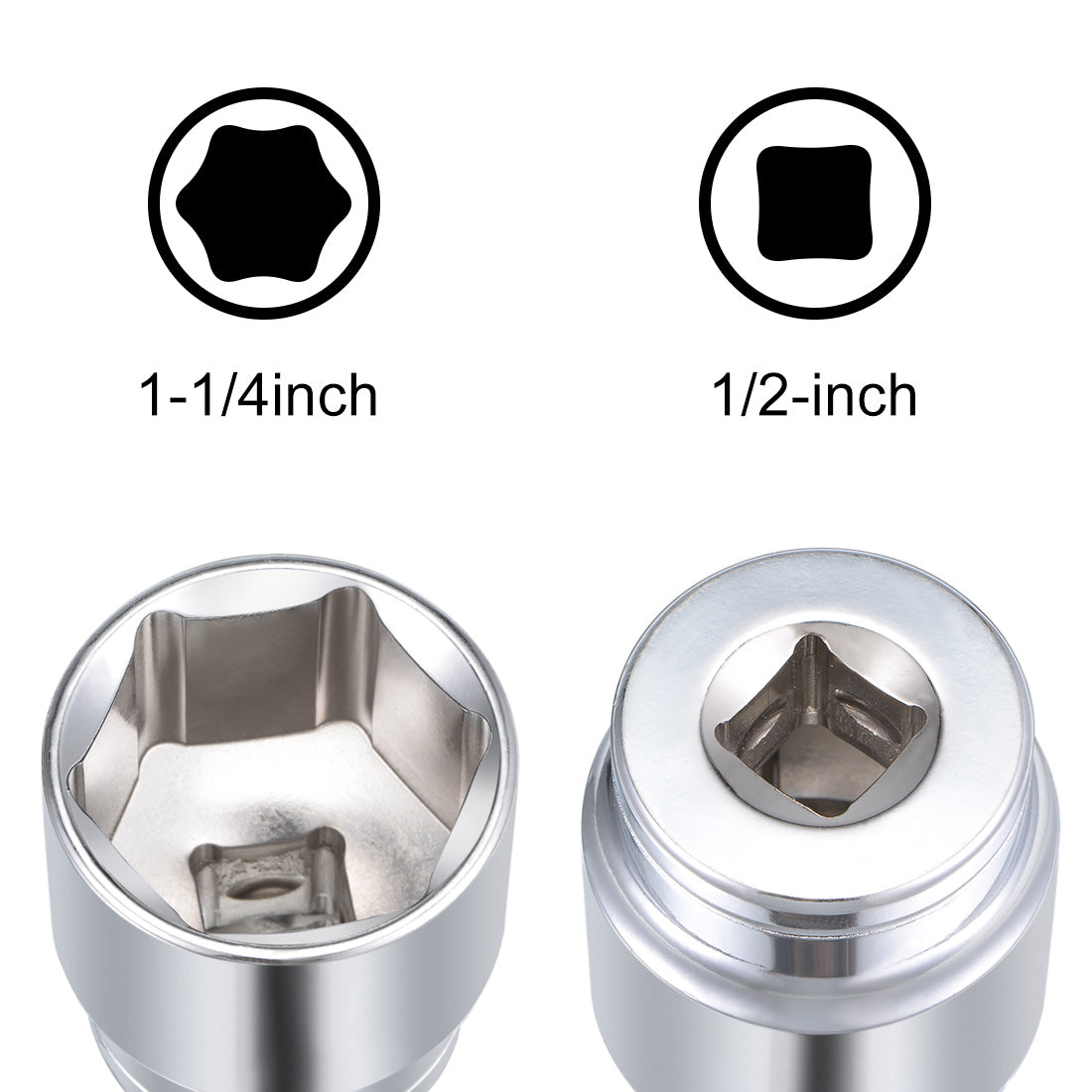 Harfington Square Drive 6-Point Shallow Socket, Cr-V