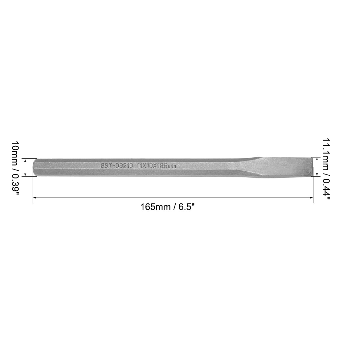 Harfington Flat Chisel Cr-V Steel Octagonal Shank for Demolishing Masonry Carving Concrete Breaker