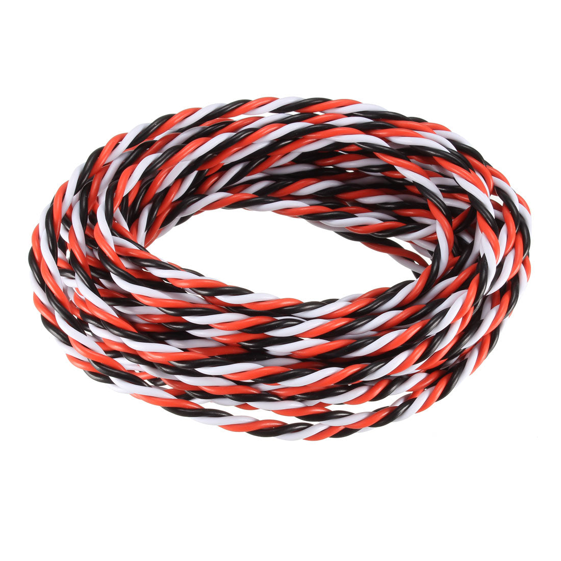 Harfington 16FT/5Meters 22AWG Servo Wire 3Pin Line for JR Futaba Twist Extension Cable 60 Core Black/Red/White