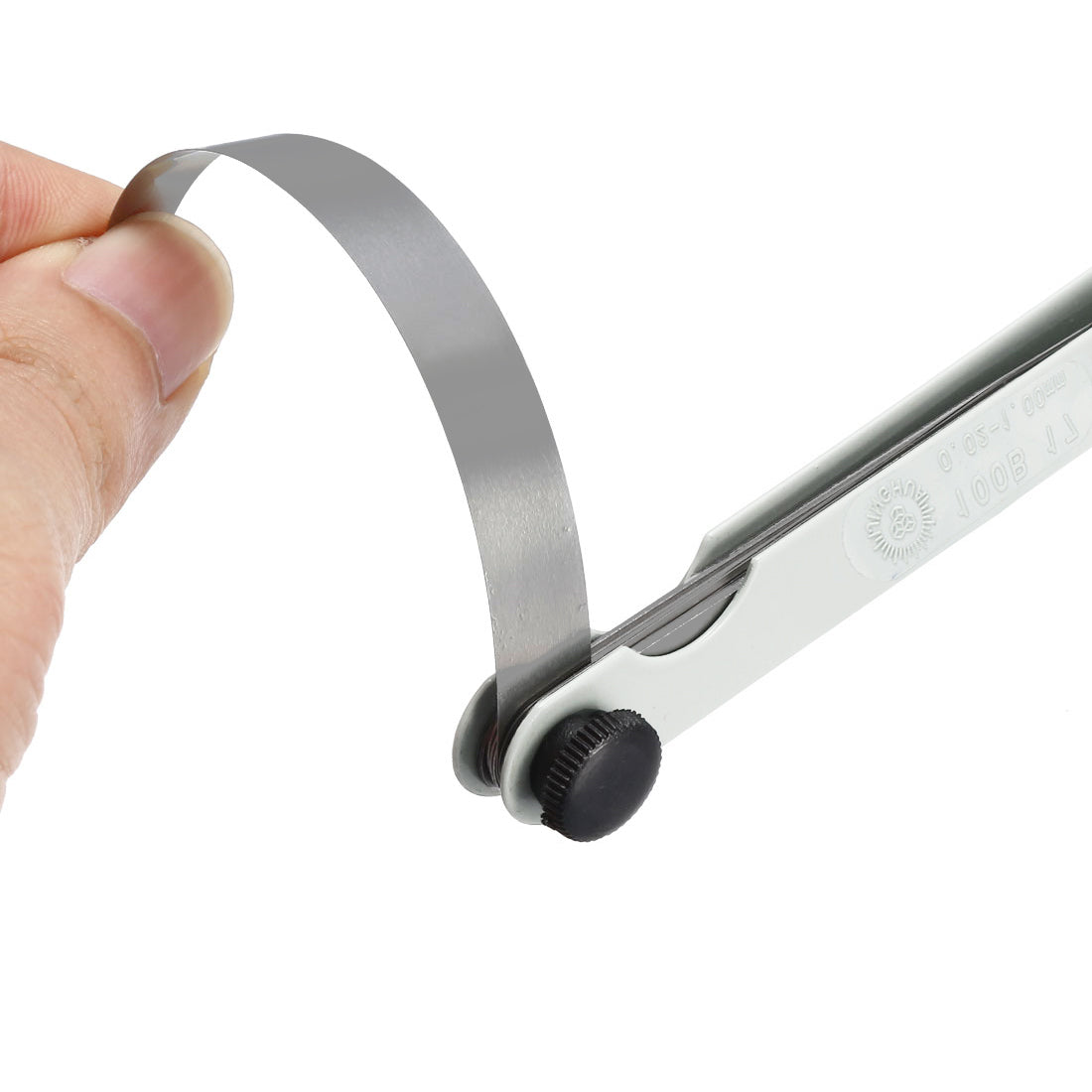 Harfington Metric Thickness Feeler Gauge 0.02-1.00mm 17 Blade Measuring Tool for Gap Width Mn Steel