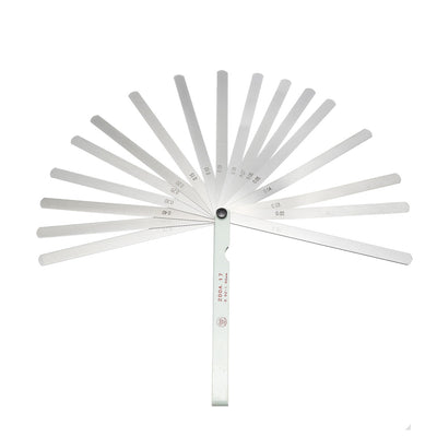 Harfington Metric Thickness Feeler Gauge 0.02-1.0mm 17 Blades Measuring Tool for Gap Width Mn Steel