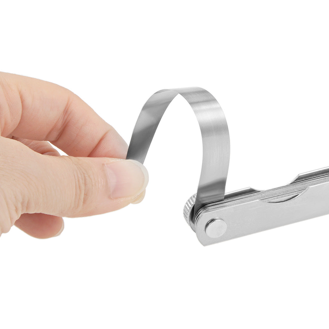 Harfington Metric Thickness Feeler Gauge 0.05-1.00mm 14 Blade Mn Steel Measuring Tool for Gap Width