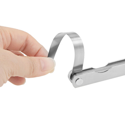 Harfington Metric Thickness Feeler Gauge 0.05-1.0mm 14 Blades Mn Steel Measuring Tool for Gap Width