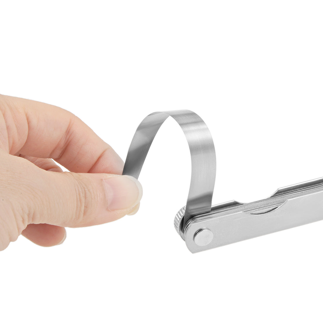 Harfington Metric Thickness Feeler Gauge 0.04-1mm 25 Blade Mn Steel Measuring Tool for Gap Width