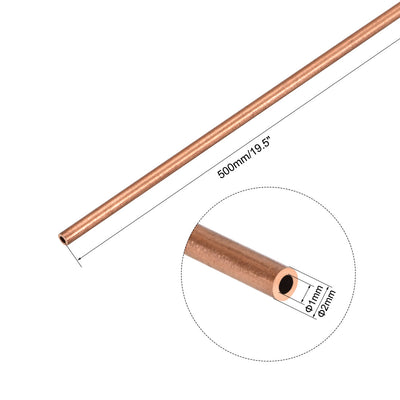 Harfington Uxcell Copper Round Tube Pipe