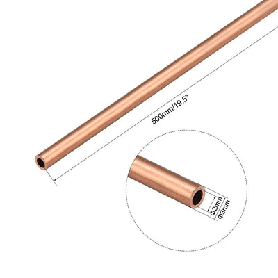 Harfington Uxcell Copper Round Tube Pipe