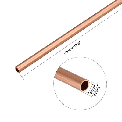 Harfington Uxcell Copper Round Tube Pipe