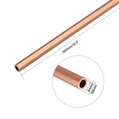 Harfington Uxcell Copper Round Tube Pipe