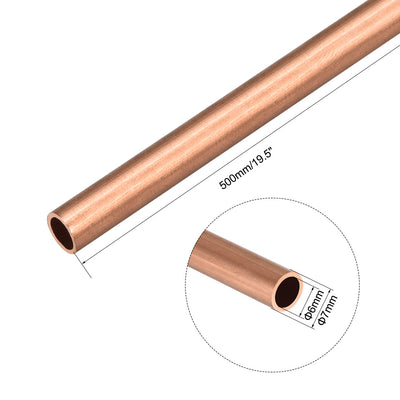 Harfington Uxcell Copper Round Tube Pipe
