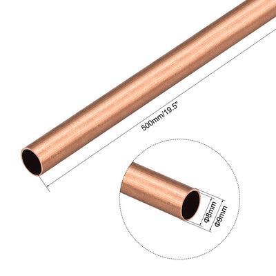 Harfington Uxcell Copper Round Tube Pipe