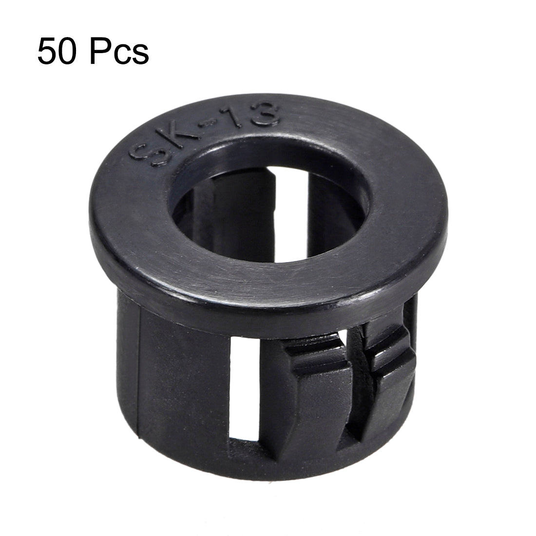 Harfington 13mm Mounted Dia Snap in Cable Hose Bushing Grommet Protector Black 50pcs