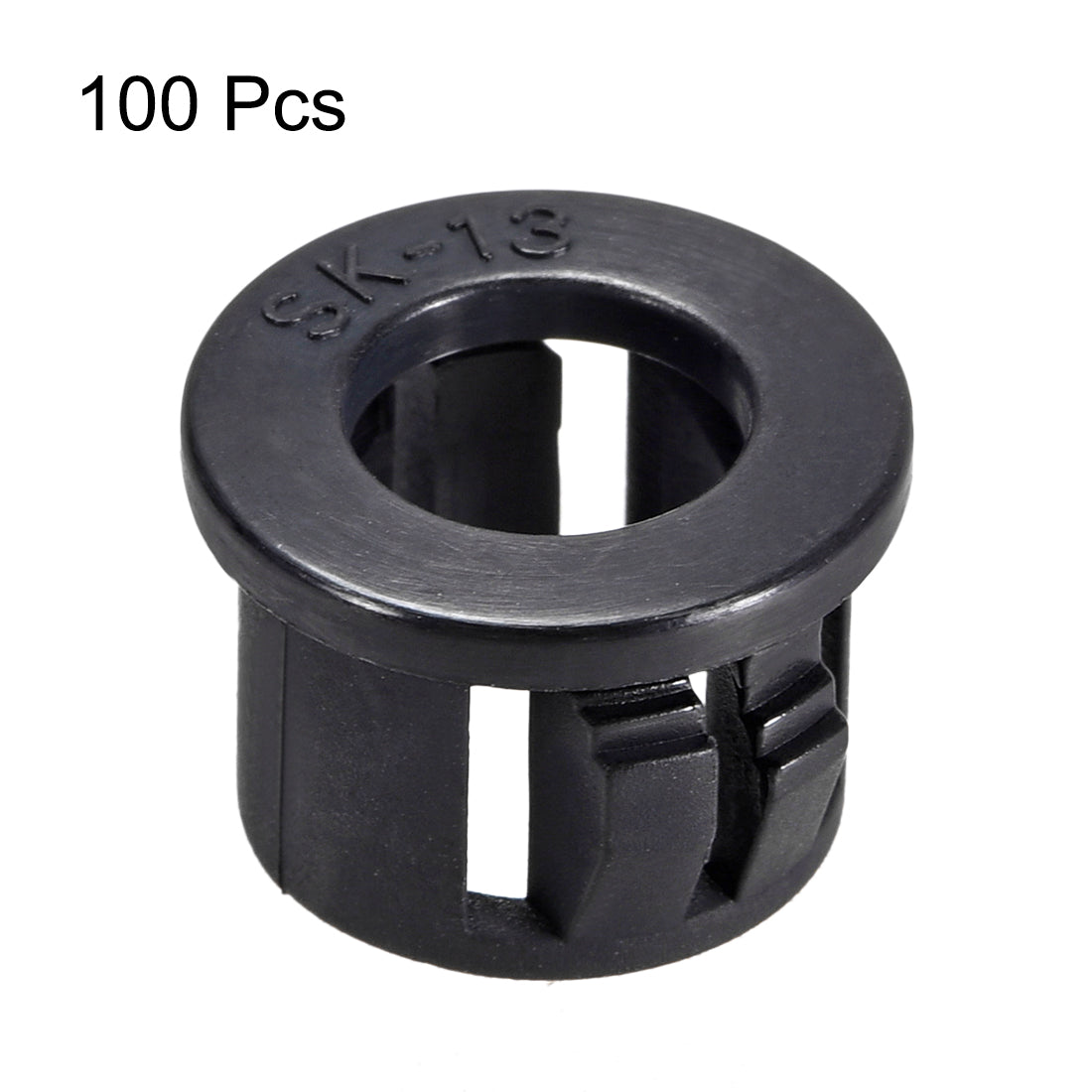 Harfington 13mm Mounted Dia Snap in Cable Hose Bushing Grommet Protector Black 100pcs