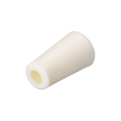 Harfington 19-27mm Beige Drilled Silicone Stopper Plugs for Flask Test Tube Stopper
