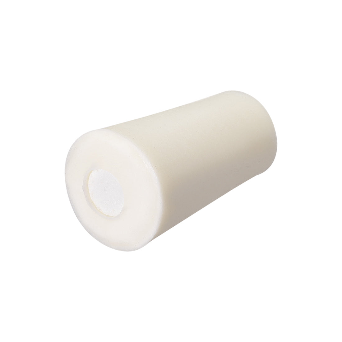 Harfington 19-27mm Beige Drilled Silicone Stopper Plugs for Flask Test Tube Stopper