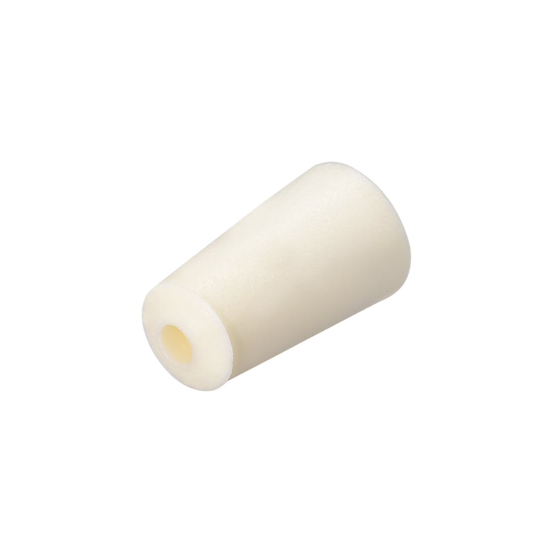 Harfington 15-19mm Beige Drilled Silicone Stopper Plugs for Flask Test Tube Stopper 2pcs