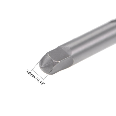 Harfington Metric Hand Tap M5 Thread 0.8 Pitch 3 Straight Flutes High Speed Steel 1 Pair
