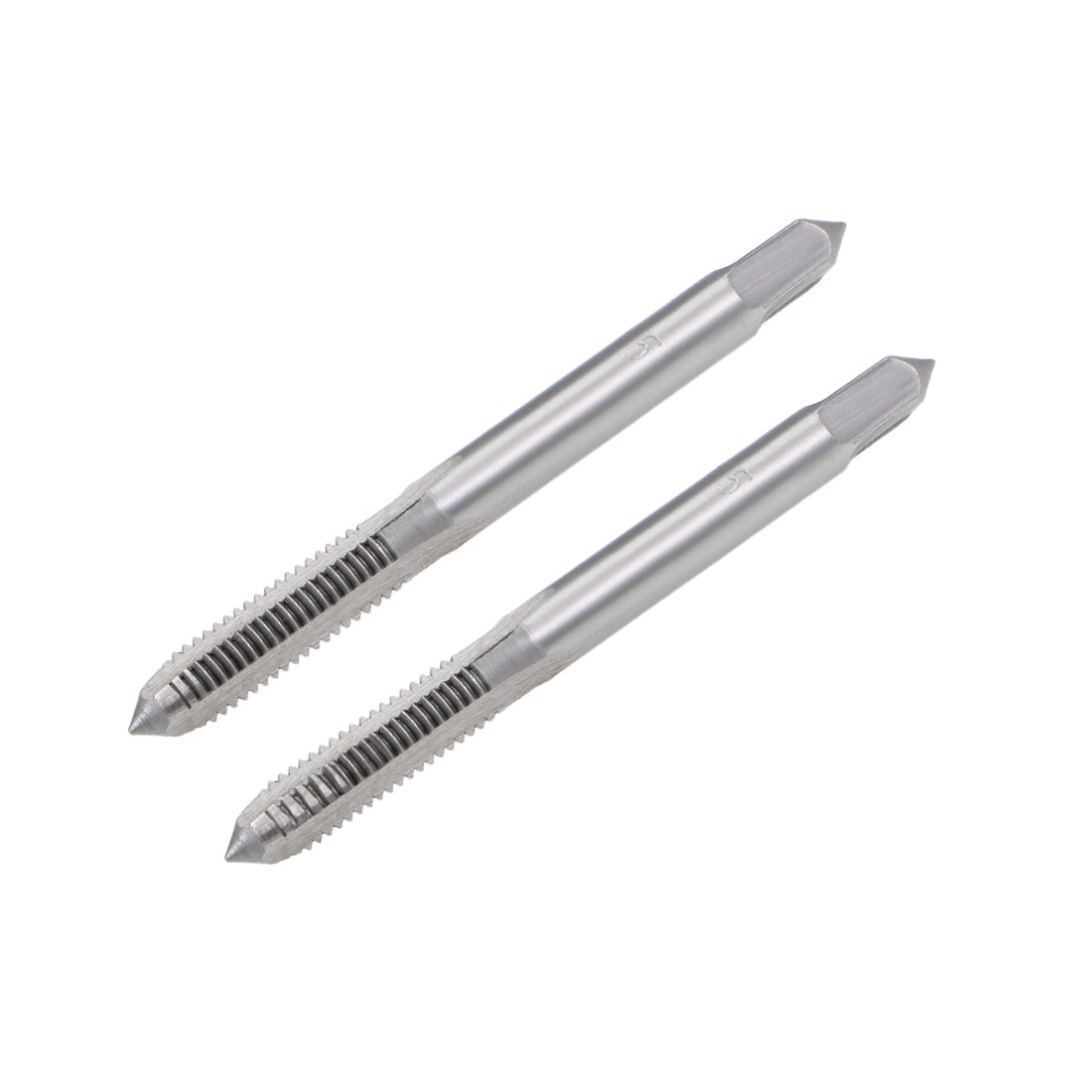 Harfington Metric Hand Tap M5 Thread 0.8 Pitch 3 Straight Flutes High Speed Steel 1 Pair
