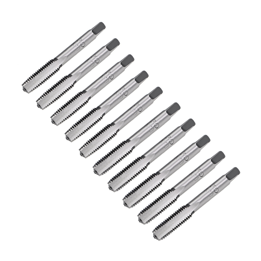 Harfington Metric Hand Tap 3 Straight Flutes High Speed Steel 5 Pairs