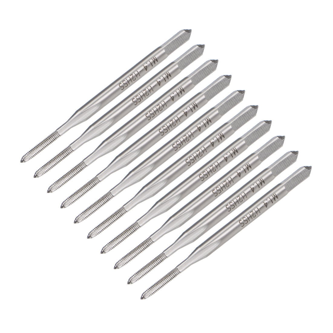 Harfington Metric Machine Tap 3 Straight Flutes High Speed Steel 10pcs