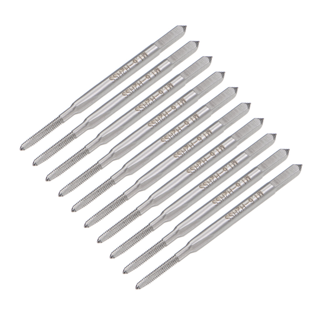Harfington Metric Machine Tap 3 Straight Flutes High Speed Steel 10pcs