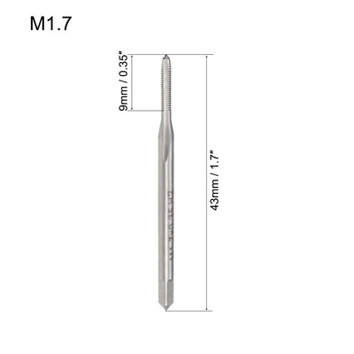 Harfington Metric Machine Tap 3 Straight Flutes High Speed Steel 10pcs