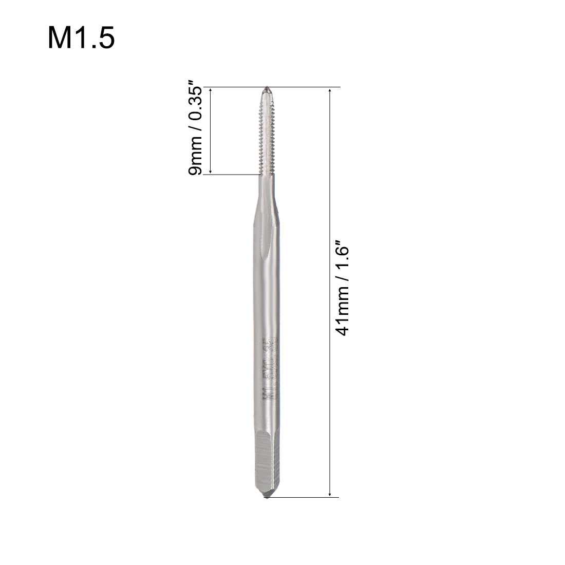 Harfington Metric Machine Tap 3 Straight Flutes High Speed Steel 10pcs
