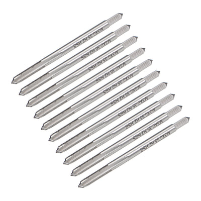 Harfington Metric Machine Tap 3 Straight Flutes High Speed Steel 10pcs