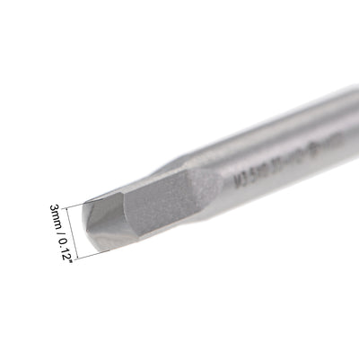 Harfington Metric Machine Tap 3 Straight Flutes High Speed Steel 10pcs