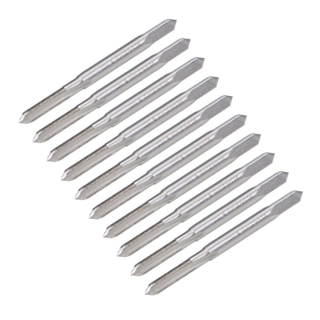 Harfington Metric Machine Tap 3 Straight Flutes High Speed Steel 10pcs