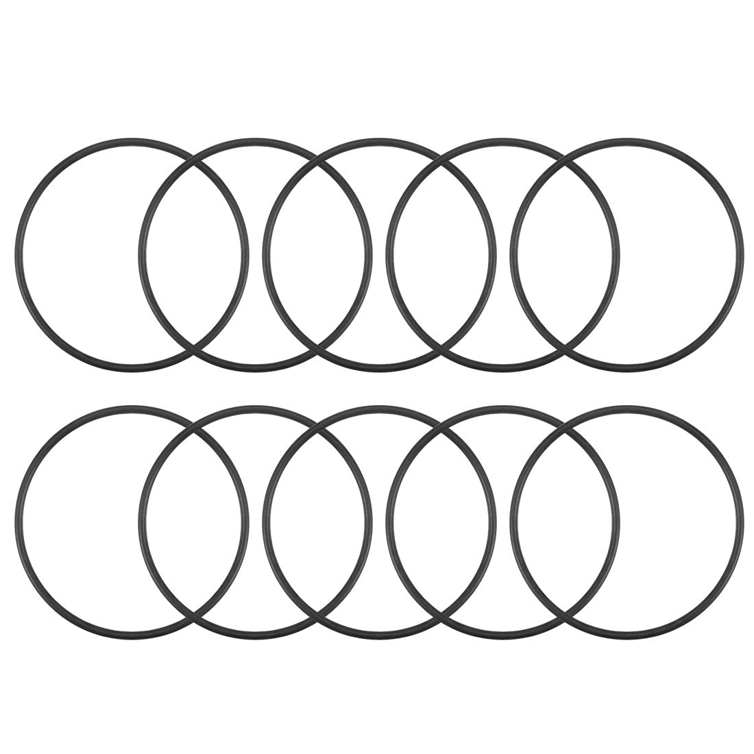 uxcell Uxcell 10Pcs of O-Rings Nitrile Rubber Width Seal Gasket