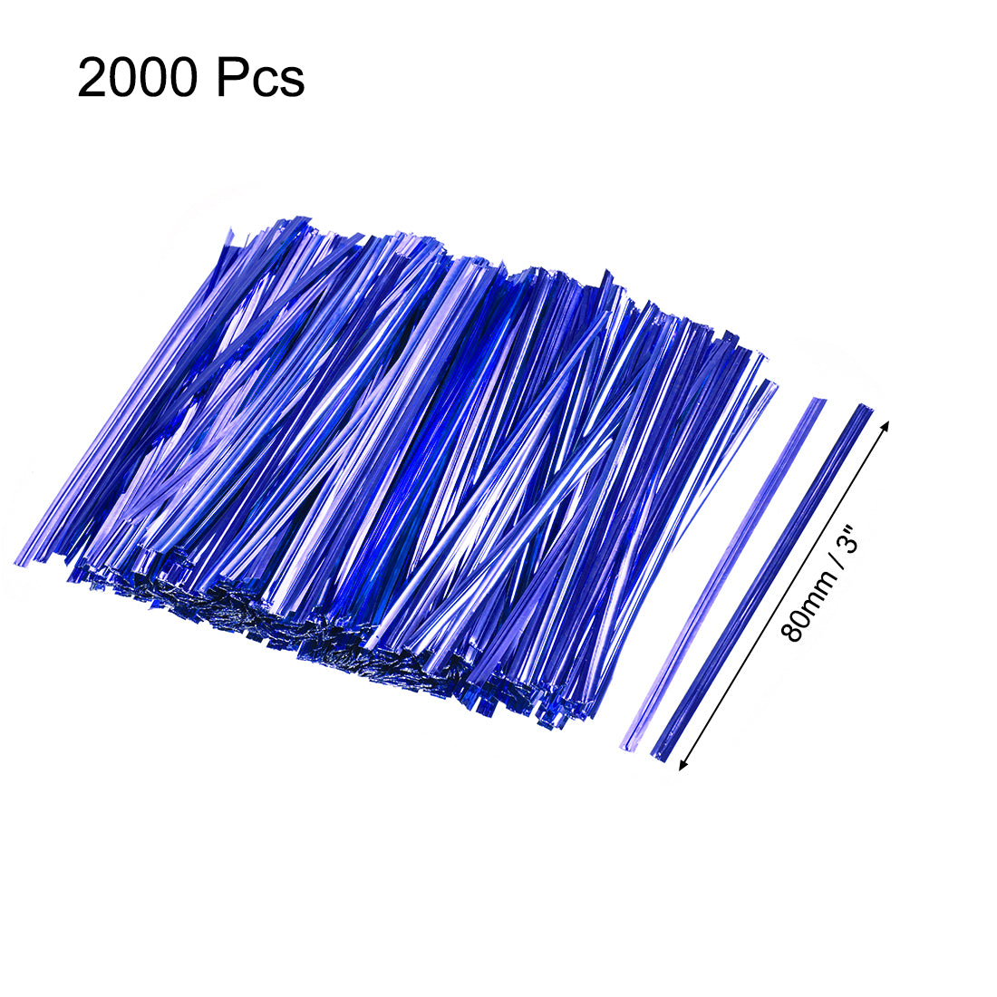 Harfington Inches Metallic Twist Ties for Bags 2000pcs