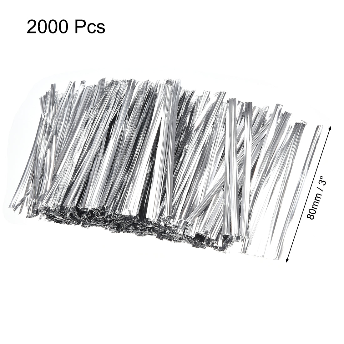 Harfington Inches Metallic Twist Ties for Bags 2000pcs