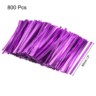 Harfington Inches Metallic Twist Ties for Bags 800pcs