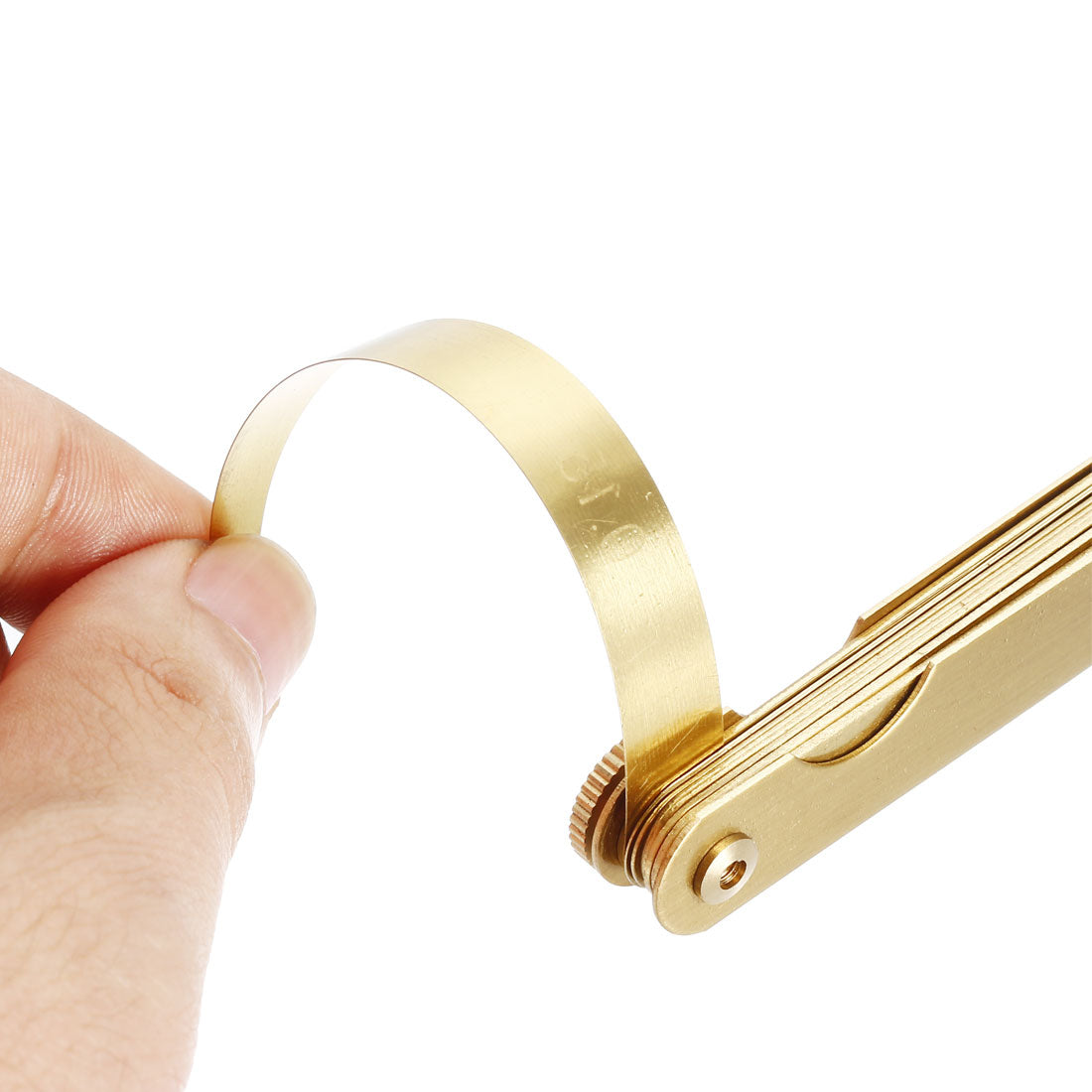 Harfington Metric Thickness Feeler Gauge 0.05-1mm 13 Blades Brass Measuring Tool for Width Gap